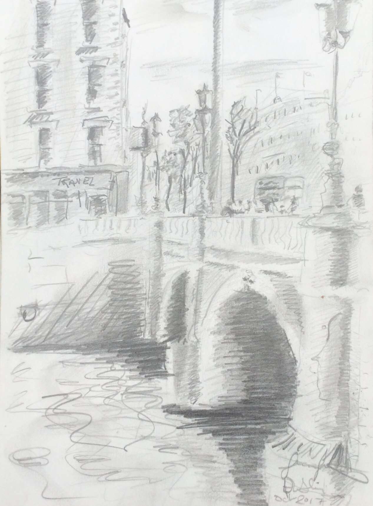 Sketch O ‘Connell Bridge.1